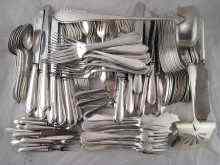 Appraisal: A comprehensive part canteen of German standard silver comprising twelve