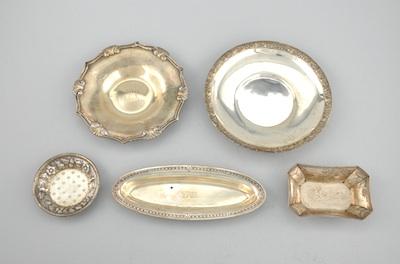 Appraisal: A Collection of Tiffany Co Sterling Silver Liner Plates and