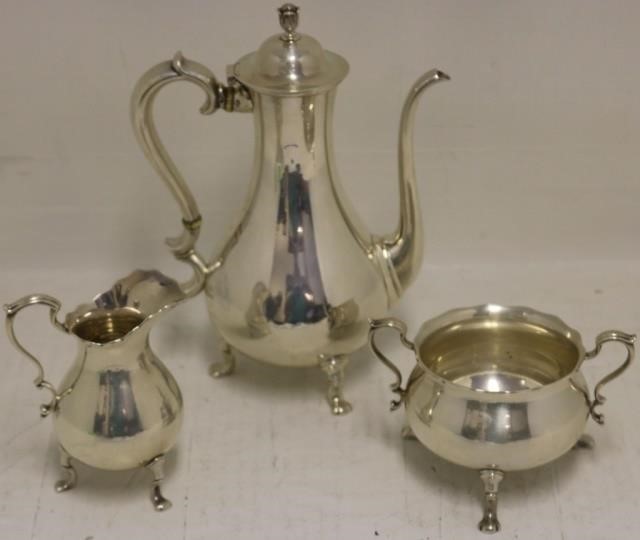 Appraisal: PIECE TIFFANY STERLING SILVER QUEEN ANNE STYLETEA SET TO INCLUDE