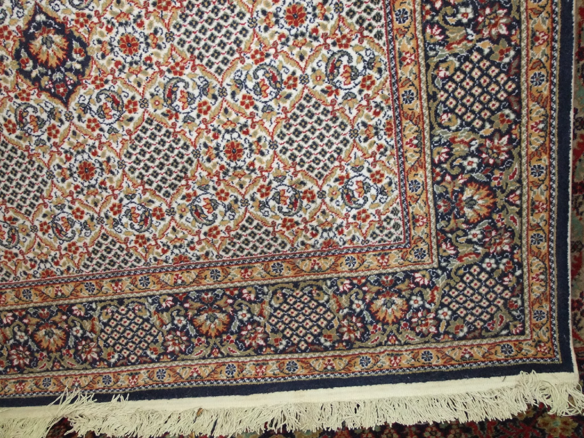 Appraisal: A small Wilton type carpet the central kite shaped medallion