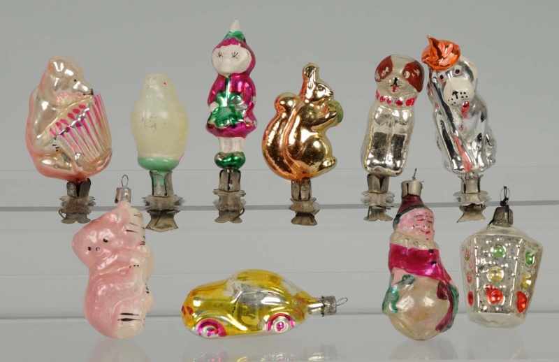 Appraisal: Lot of Assorted Russian Ornaments Description Includes six clip-ons and