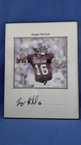 Appraisal: Reggie McNeal Texas A M Autographed Photo Texas A M