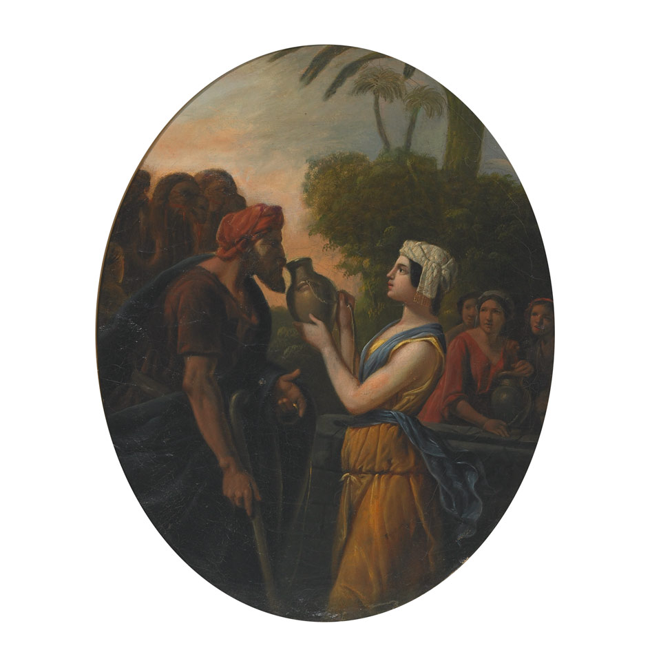 Appraisal: th Century Italian REBECCA AT THE WELL INVITING ELIEZER AND