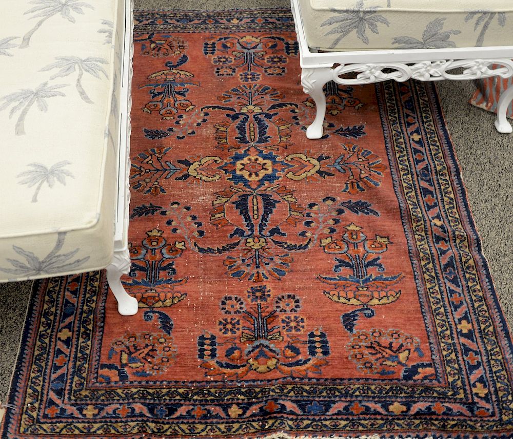 Appraisal: Two Oriental throw rugs ' x ' and ' x