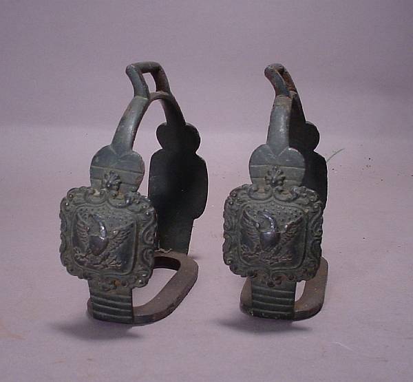 Appraisal: A pair of Federal Period officer's stirrupsprobably circa - The