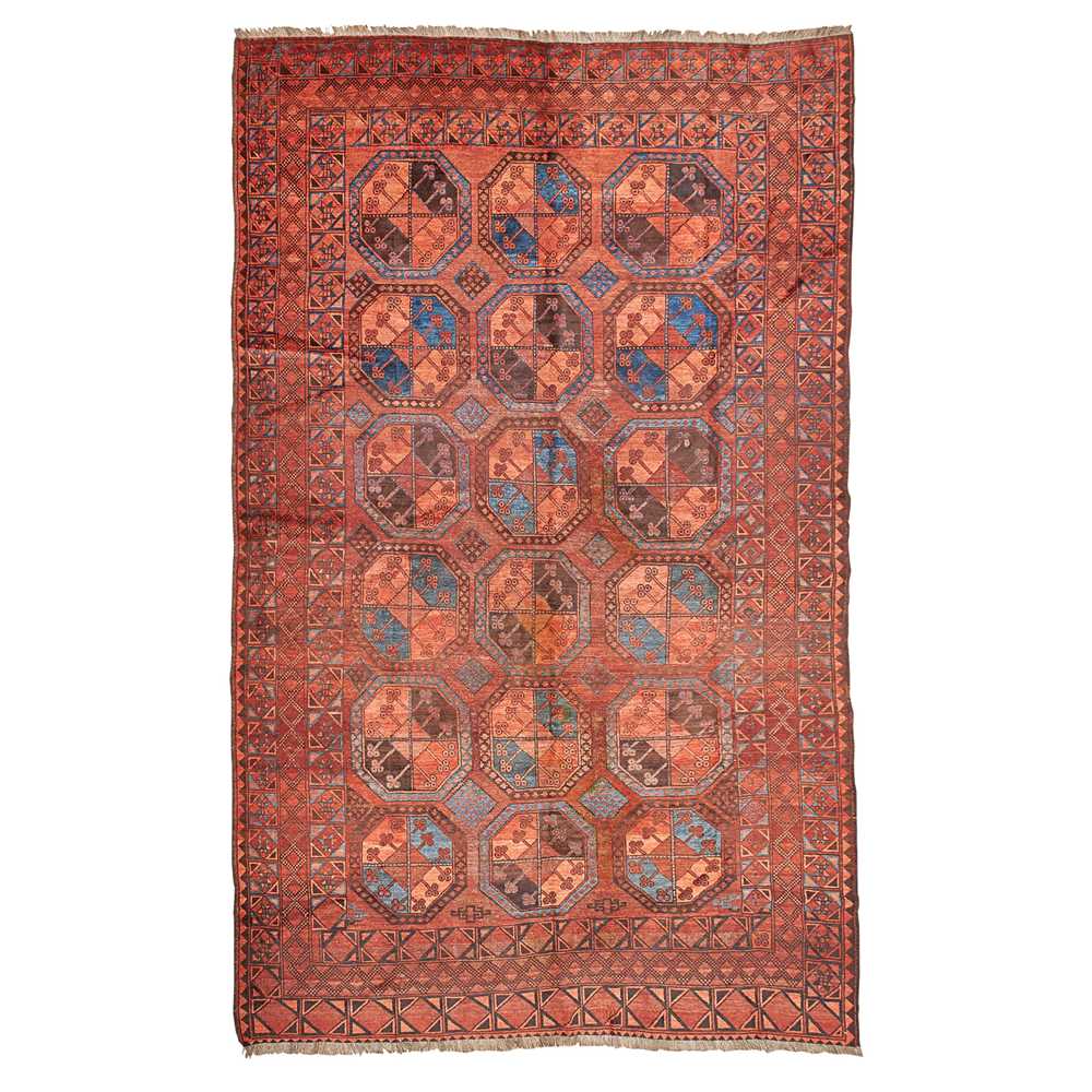 Appraisal: ERSARI CARPET TURKMENISTAN LATE TH EARLY TH CENTURY the rust