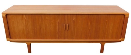 Appraisal: A Danish Glostrup Mobelfabrik teak sideboard with two tambour fronted