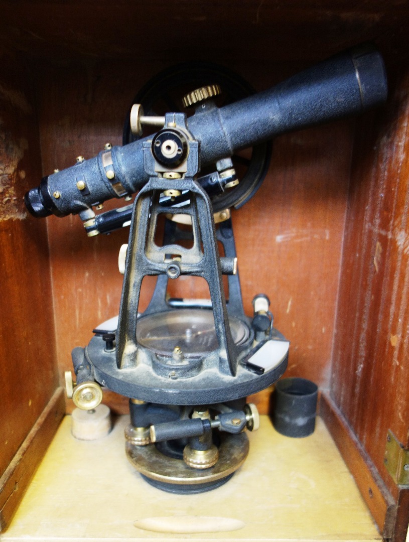 Appraisal: An American ebonised brass theodolite by C L Berger and