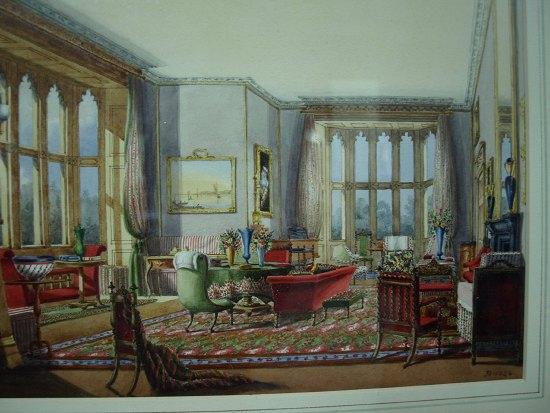 Appraisal: Lady Emily Drummond c The Drawing Room Guy's Cliffewatercolour cm