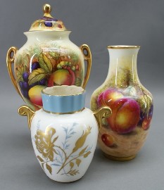 Appraisal: A Royal Worcester vase painted by J Freeman date mark