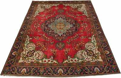 Appraisal: A Persian Tabriz Room Size Carpet Apprx '- x '-