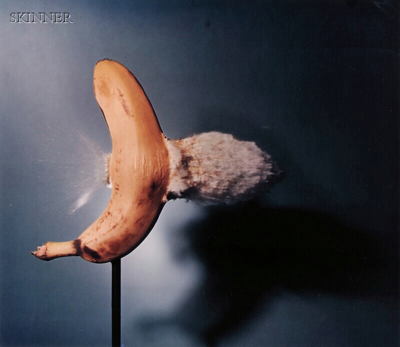 Appraisal: Harold Eugene Edgerton American - Bullet Through Banana probably a