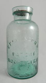 Appraisal: Fruit jar Fruit jar- 'C F Spencer's Patent Rochester N