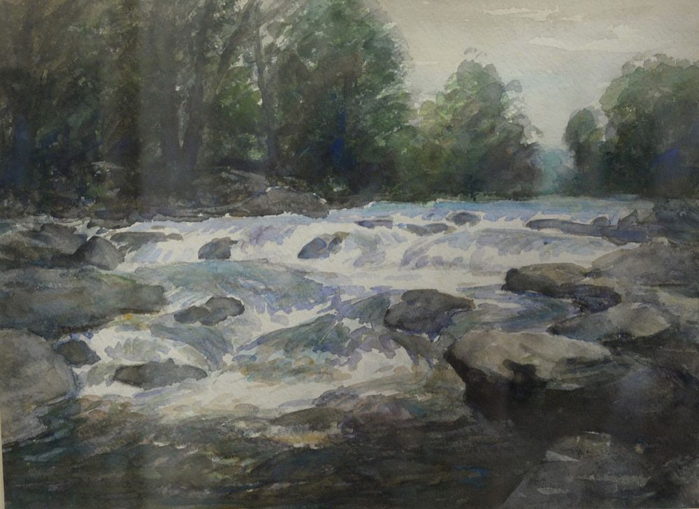 Appraisal: Winfield Scott Clime American - Rambling Brook watercolor on paper