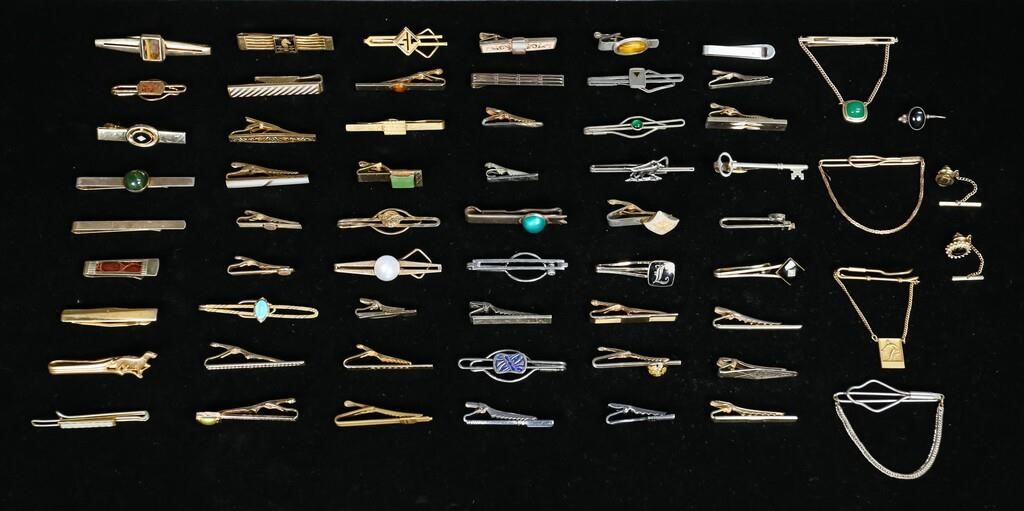 Appraisal: Collection of Men's tie clips Designers include Swank Anson Avon