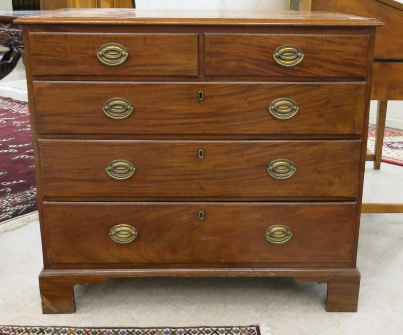 Appraisal: FEDERAL STYLE MAHOGANY BACHELOR'S CHEST American late th century having