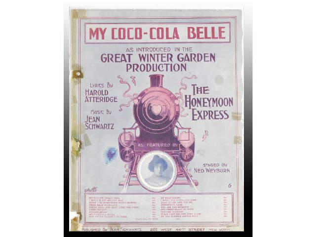 Appraisal: My Coco-Cola Belle Sheet Music Description Circa to Features Fannie