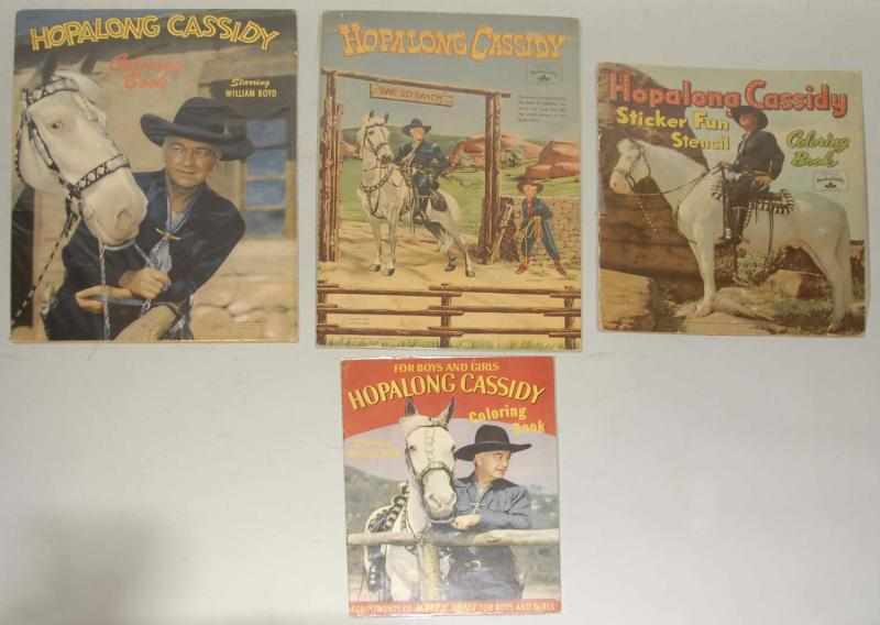 Appraisal: Lot of Misc Hopalong Cassidy Coloring Books Includes one Punch-Out