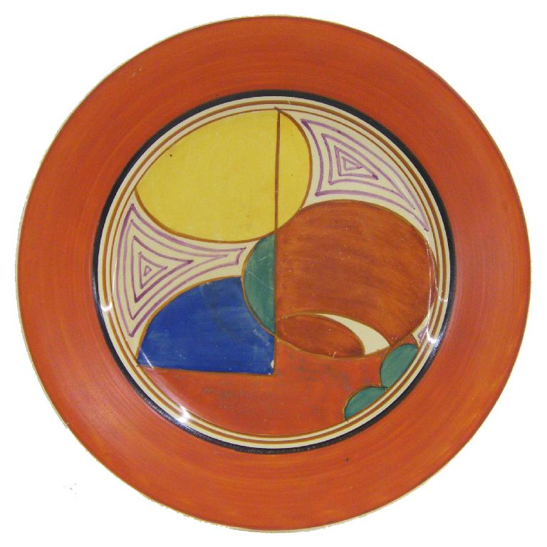 Appraisal: Red Melon' Fantasque Bizarre circular plate diameter Christies - The