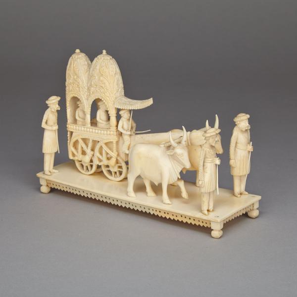 Appraisal: Anglo Indian John Company Carved Ivory Processional Group Bengal Murshidabad