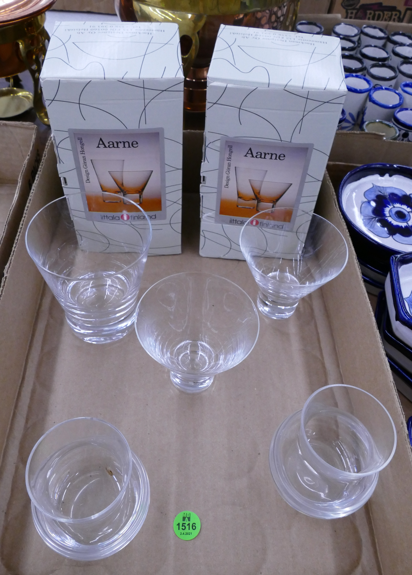 Appraisal: Box Iittala Crystal Stemware