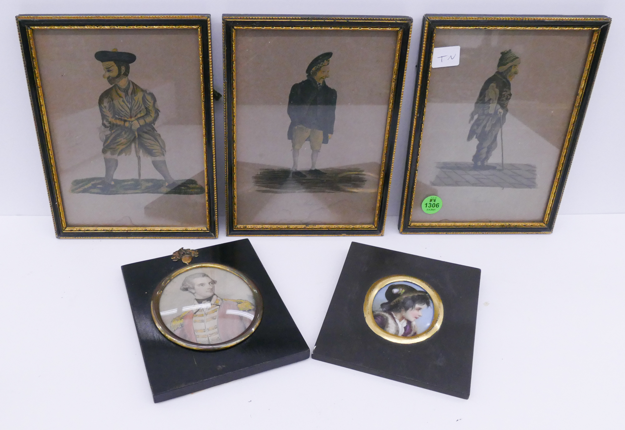 Appraisal: Box pc Antique English Miniatures