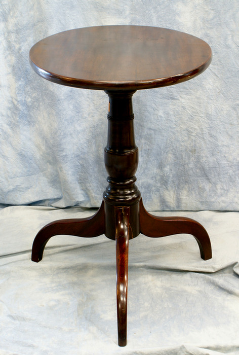 Appraisal: Mahogany spider leg tilt top candle stand x repairs to