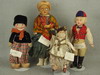 Appraisal: DOLLS - Lot of four ethnic dolls three are composition