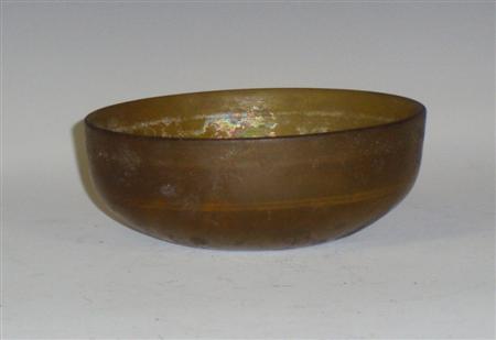 Appraisal: A Roman linear-cut glass bowl Eastern Mediterranean circa - B