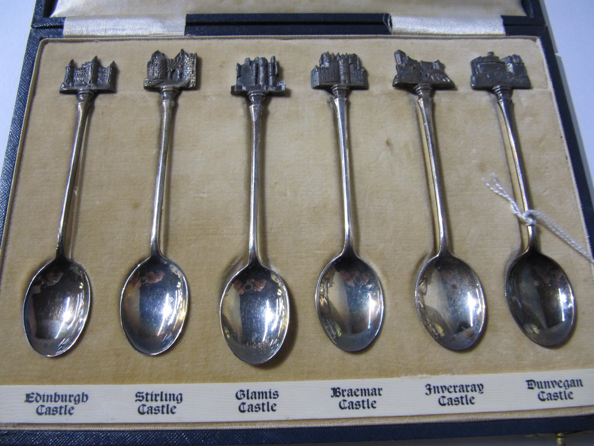 Appraisal: A cased set of spoons with finials depicting various Scottish