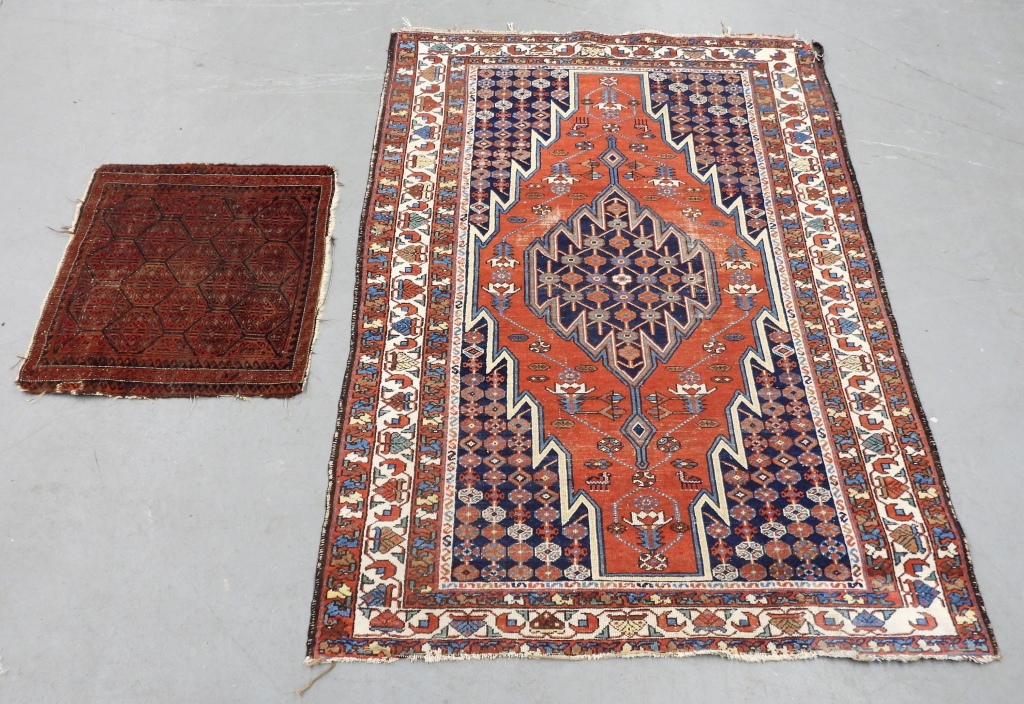 Appraisal: PC MASLAGHAN BELOUCH RUGS Middle East th CenturyIncludes a navy