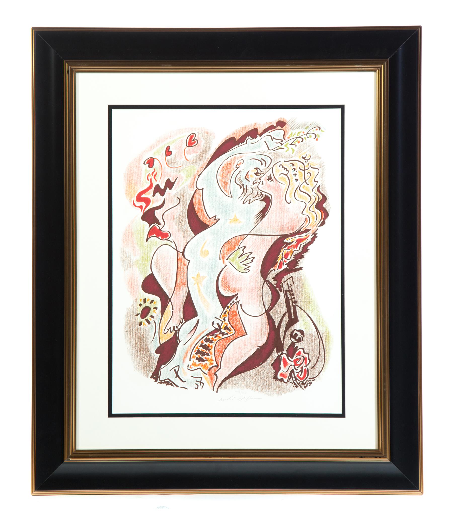 Appraisal: SONNETS I PRINT ANDRE MASSON Color lithograph signed and numbered