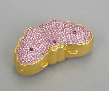 Appraisal: A Judith Leiber Butterfly Form Hinged Miniature A Judith Leiber