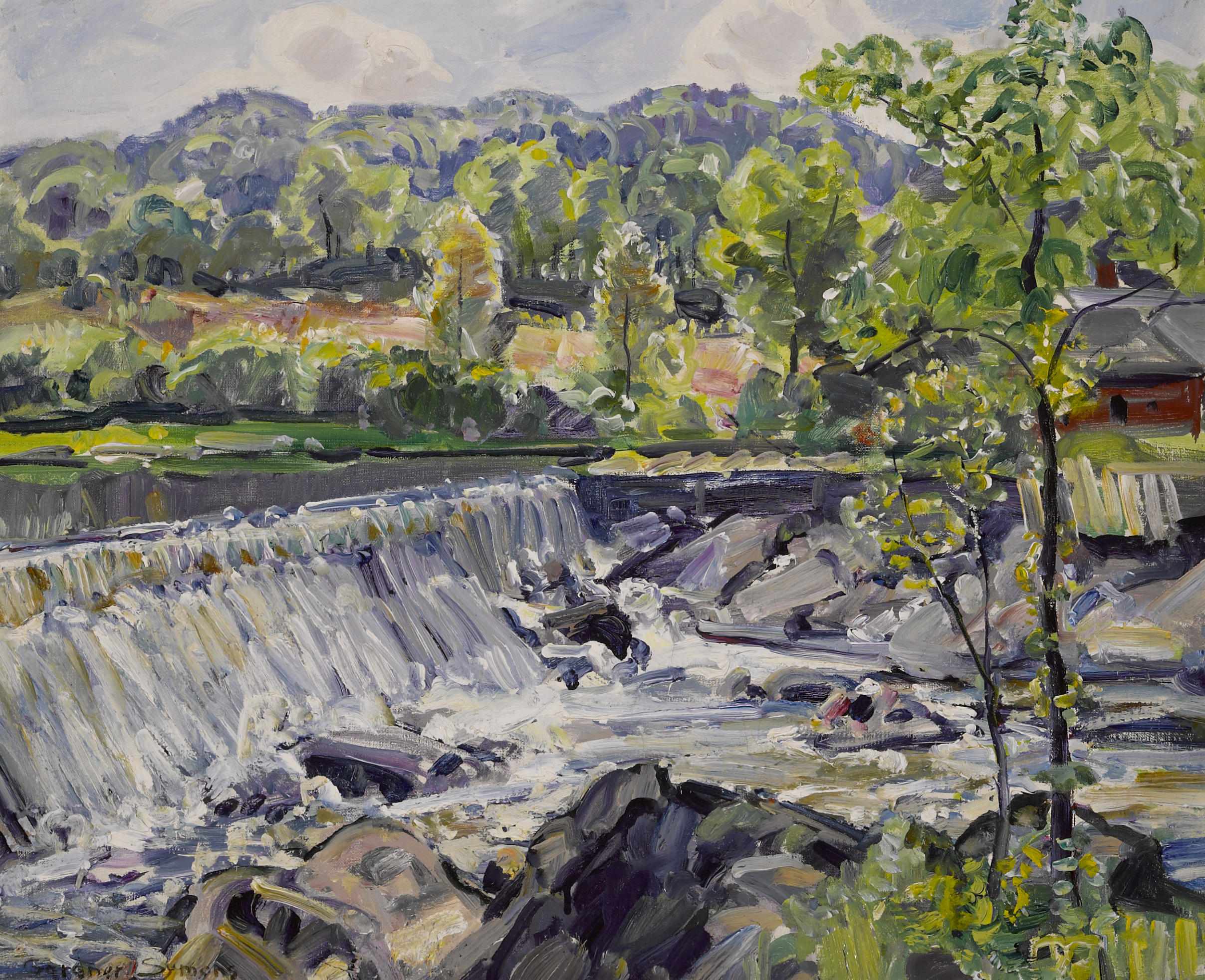 Appraisal: George Gardner Symons American - Waterfall signed 'Gardner Symons' lower