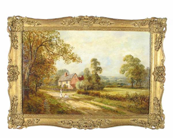 Appraisal: Henry Cooper British th th century A landscape with a