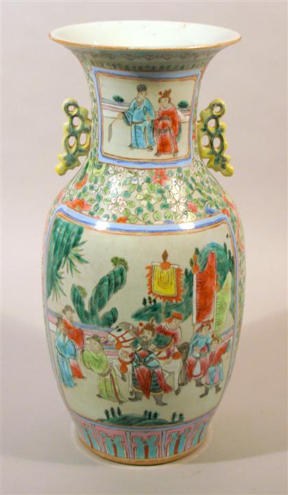 Appraisal: Chinese famille rose vase th th century Of ovoid form