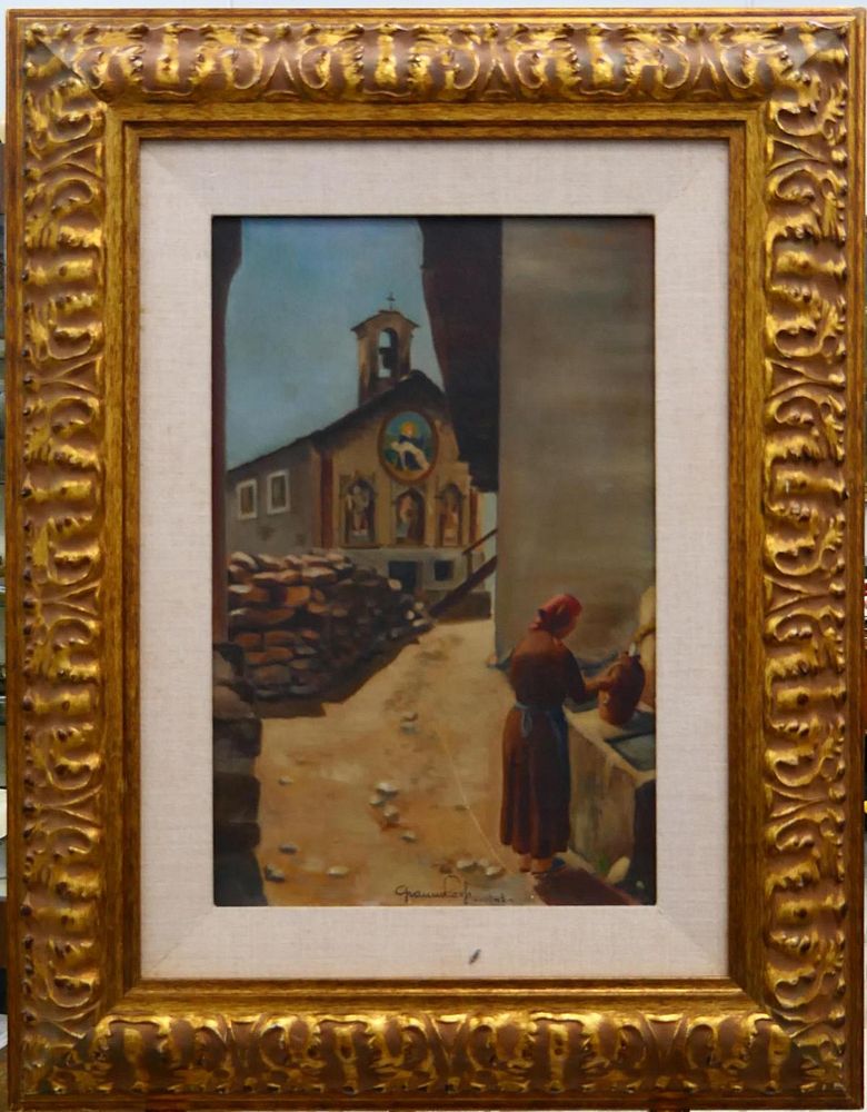 Appraisal: GIANNI POELP ITALIAN SCHOOL OIL ON BOARD Signed Gianni Poelp