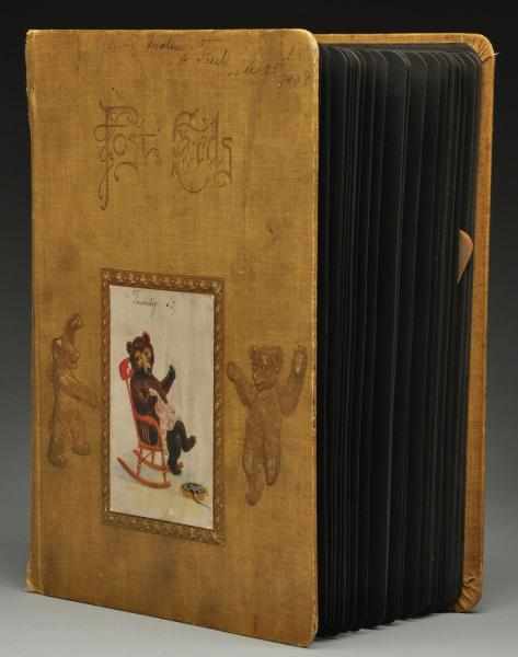 Appraisal: Teddy Bear Postcard Photo Album Description With early s photos