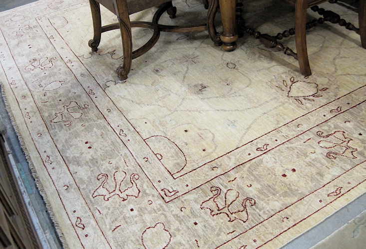 Appraisal: HAND KNOTTED ORIENTAL CARPET Turkish Oushak design ' x '