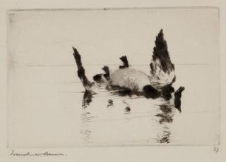 Appraisal: Frank W Benson - Dead Goose signed Frank W Benson