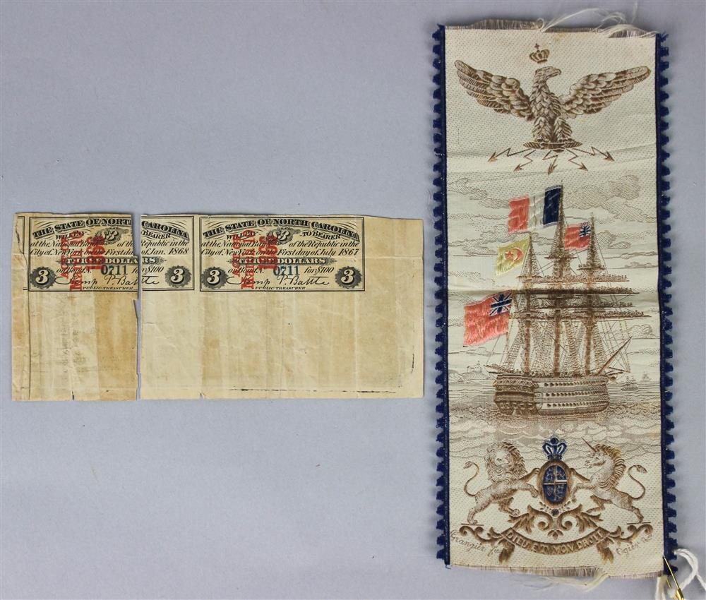 Appraisal: LENGTH OF FRENCH SILK RIBBON BY GRANGLER FRERES DEPICTING THE