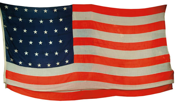 Appraisal: STAR AMERICAN FLAG ' x ' Wool bunting flag commercially