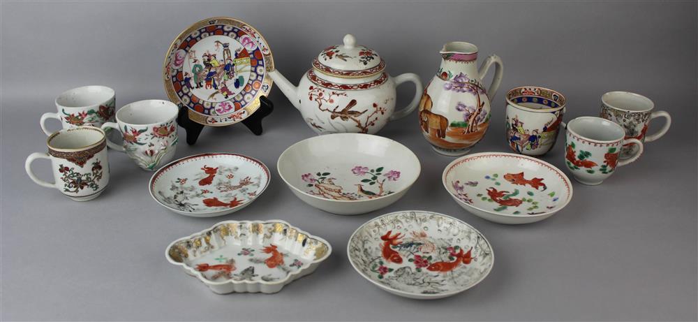 Appraisal: LARGE GROUP OF CHINESE EXPORT PORCELAINS TH TH CENTURY including