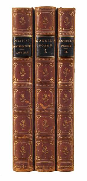 Appraisal: LONGFELLOW HENRY WADSWORTH - Lowell James Russell Poems Cambridge John