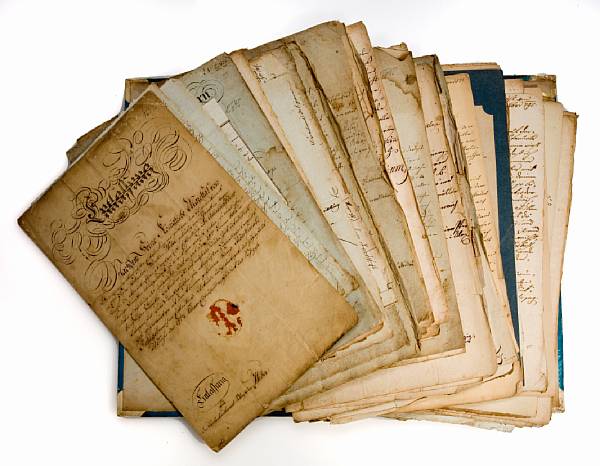 Appraisal: GERMANY NAPOLEONIC WARS A collection of th century German documents