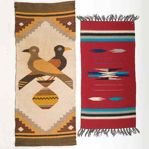 Appraisal: Collection of Mexican and Navajo Weavings lot of includes pictorial