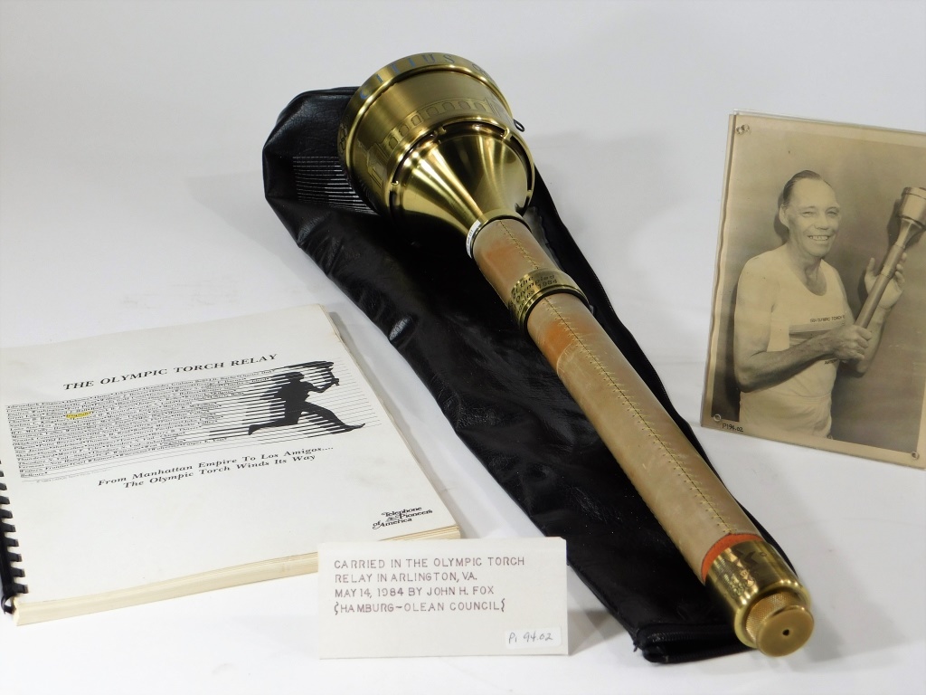 Appraisal: RARE OLYMPIC GAMES LOS ANGELES RELAY TORCH United States Dated