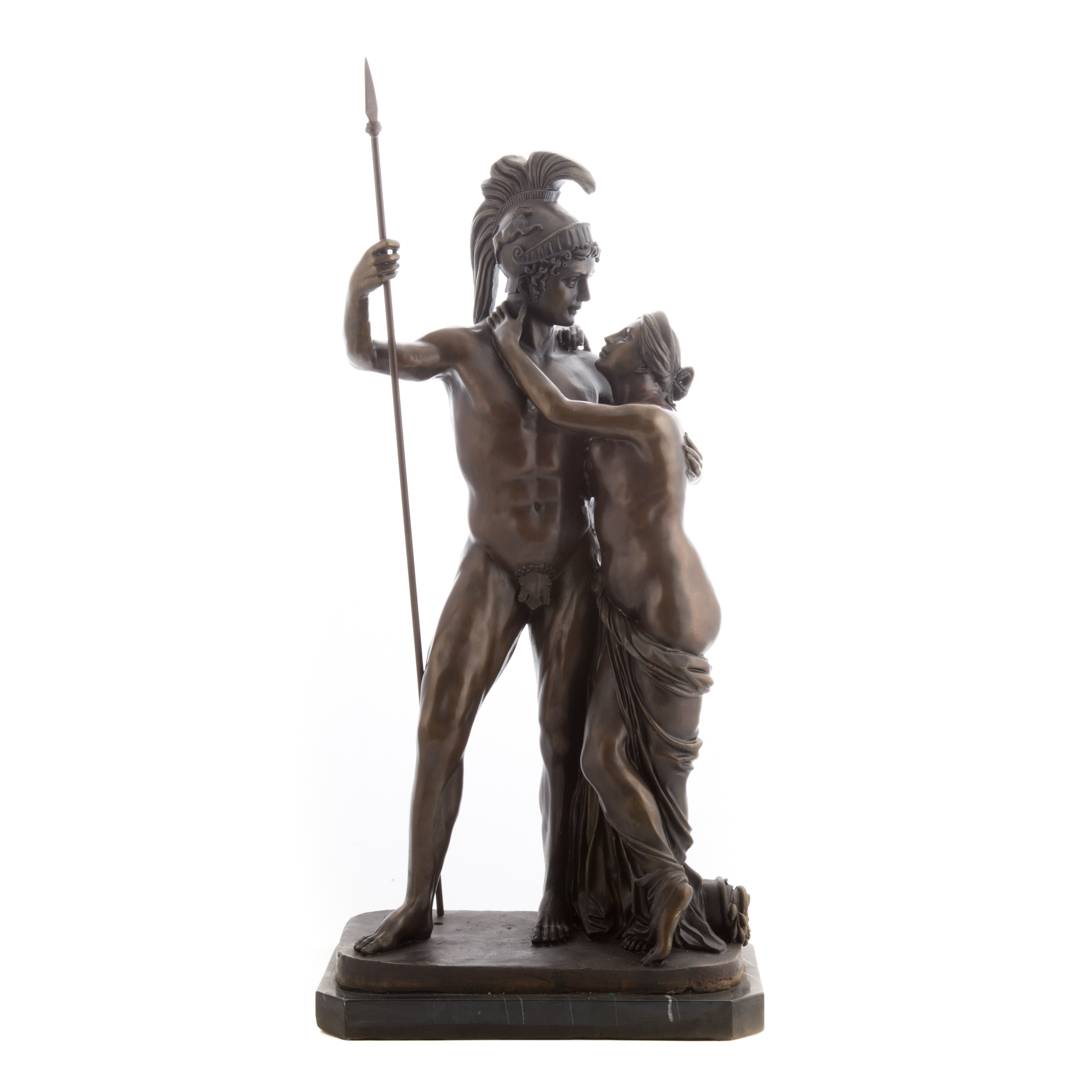 Appraisal: Classical style bronze Mars and Venus mounted on marble base