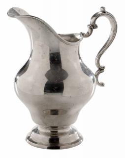 Appraisal: Gorham Sterling Water Pitcher American pear form with scroll handle