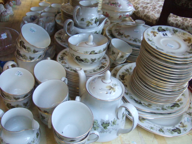 Appraisal: A Royal Doulton 'Larchmont' pattern dinner and tea service TC